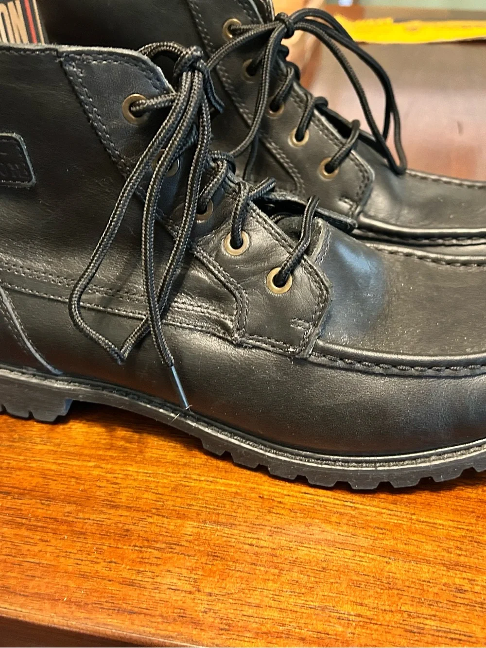 Harley-Davidson Men's Black Leather Lace-Up Motorcycle Boots 11.5